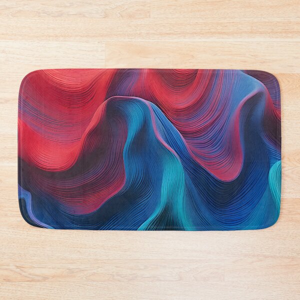 Item preview, Vibrant Blue and Red Wave Abstract designed and sold by VectorPlace.