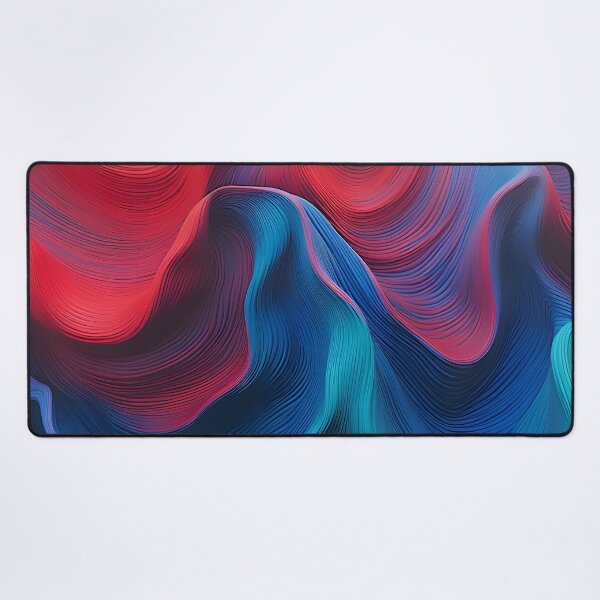 Item preview, Vibrant Blue and Red Wave Abstract designed and sold by VectorPlace.