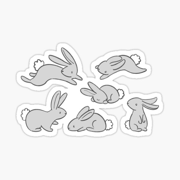 Item preview, Bouncy Bunny Babies - on amethyst purple  designed and sold by Perrin Le Feuvre.