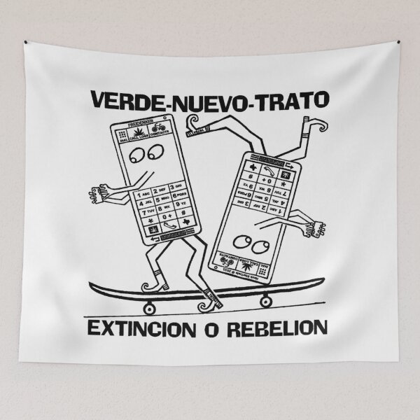 Item preview, VERDE NUEVO TRATO ~ EXTINCION O REBELION ~ TELEFONOS MOVIL ~ PATINAR ~ (V-8-41) designed and sold by RodeoMalibu.