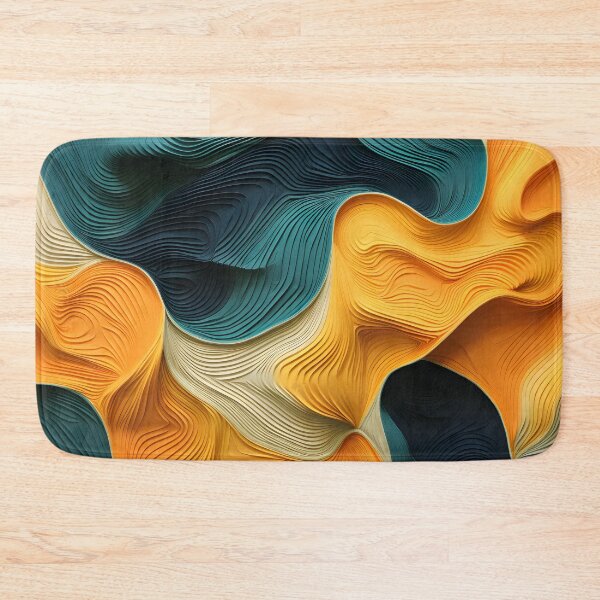 Item preview, Vibrant Teal and Orange Abstract Art designed and sold by VectorPlace.