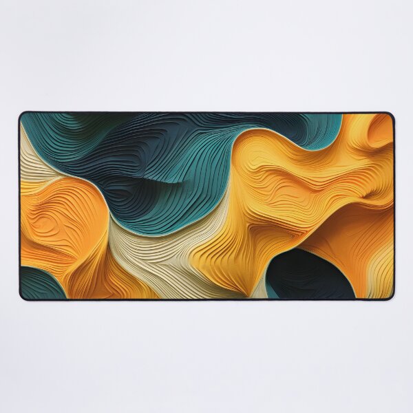 Item preview, Vibrant Teal and Orange Abstract Art designed and sold by VectorPlace.