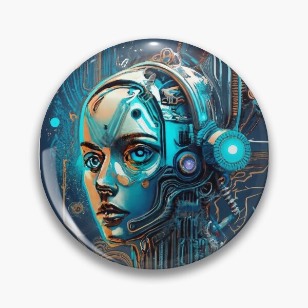 Item preview, A cyberpunk android illustration designed and sold by Aktio  Design.
