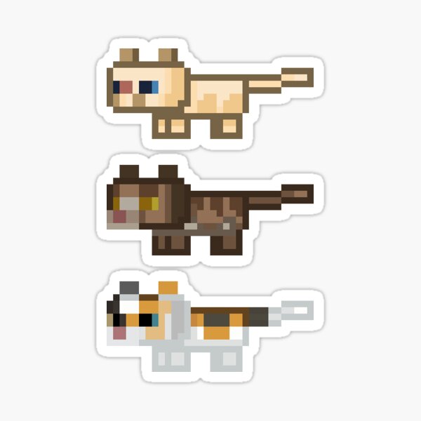 Vista previa del artículo con la obra «Tiny cat sticker bundle 2/3», diseñado y vendido por Giovanni Brandi.