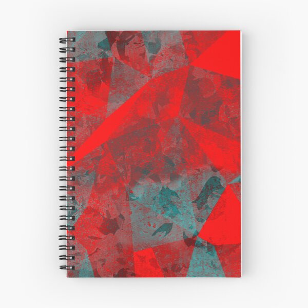 Item preview, Geometric Red Grey-Green Grunge Pattern designed and sold by PritchBlack.