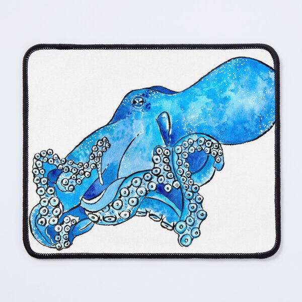Artikelvorschau, Hellblauer Oktopus entworfen und verkauft von LilPrintsShop.