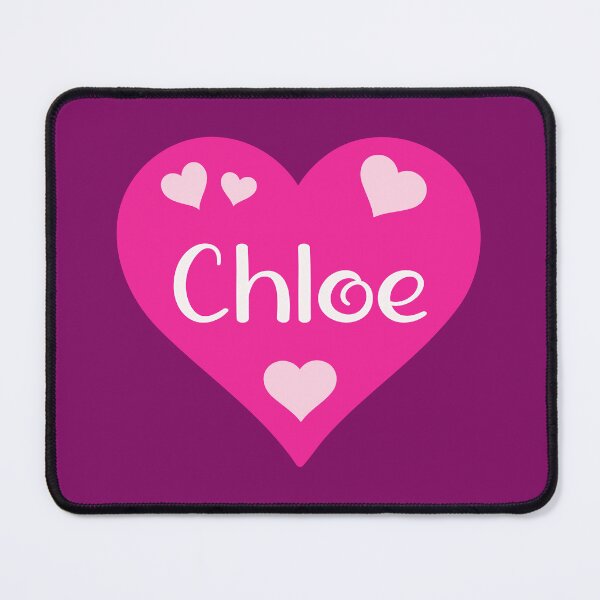 Item preview, Chloe Name Pink Heart designed and sold by Jeallan Designs.
