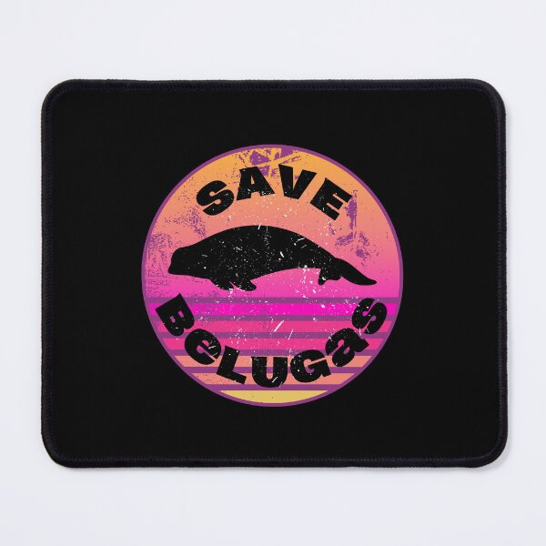 Item preview, Save Belugas Retro Illustration designed and sold by kuremureDesign.