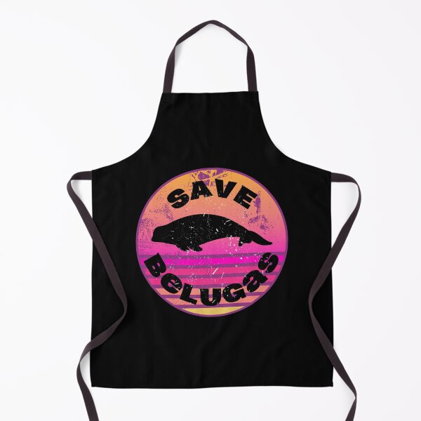 Item preview, Save Belugas Retro Illustration designed and sold by kuremureDesign.