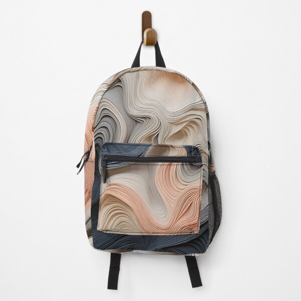 Item preview, Elegant Peach and Gray Wave Texture designed and sold by VectorPlace.