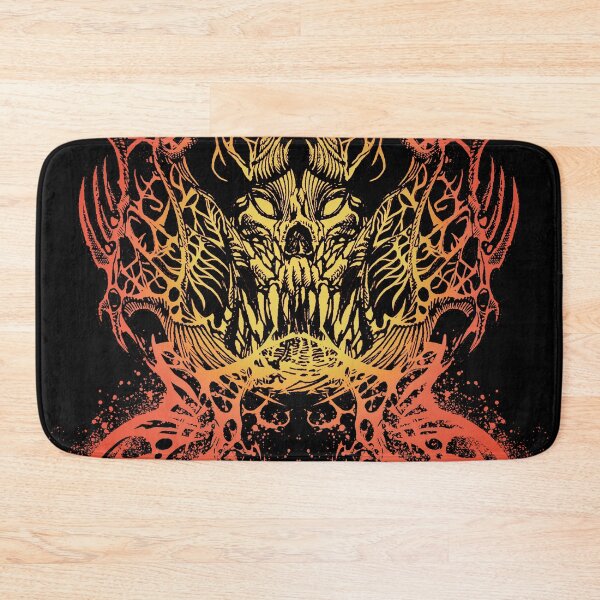 Item preview, SPIKY MONSTER SKULL YELLOW designed and sold by Damyanoman_Art.