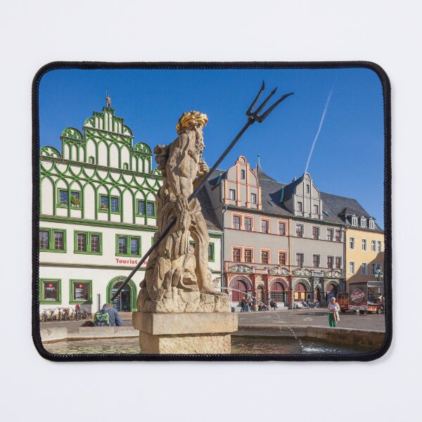 Item preview, Townhouse and Neptune Fountain on the market square, Weimar designed and sold by Torsten Krüger.