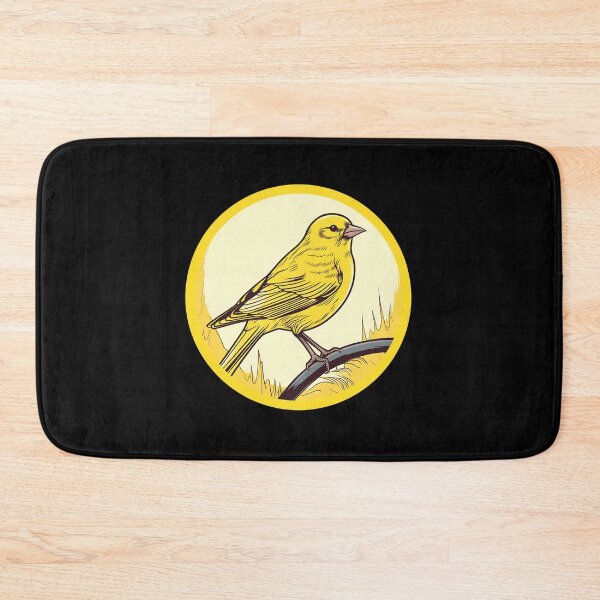 Item preview, yellow Canary  in a circular shape designed and sold by submoro.