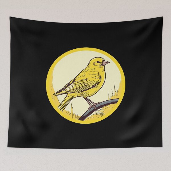 Item preview, yellow Canary  in a circular shape designed and sold by submoro.