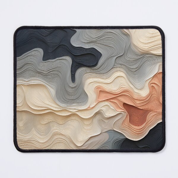 Item preview, Abstract Black, Beige, and Coral Wave Design designed and sold by VectorPlace.
