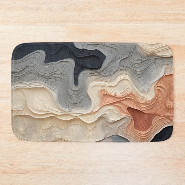 Item preview, Abstract Black, Beige, and Coral Wave Design designed and sold by VectorPlace.