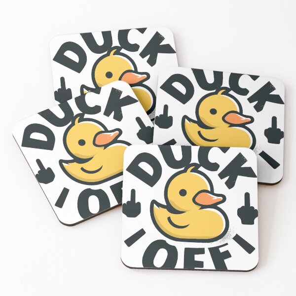 Item preview, Duck Off Funny Cute Yellow Duck designed and sold by KitonicTees.