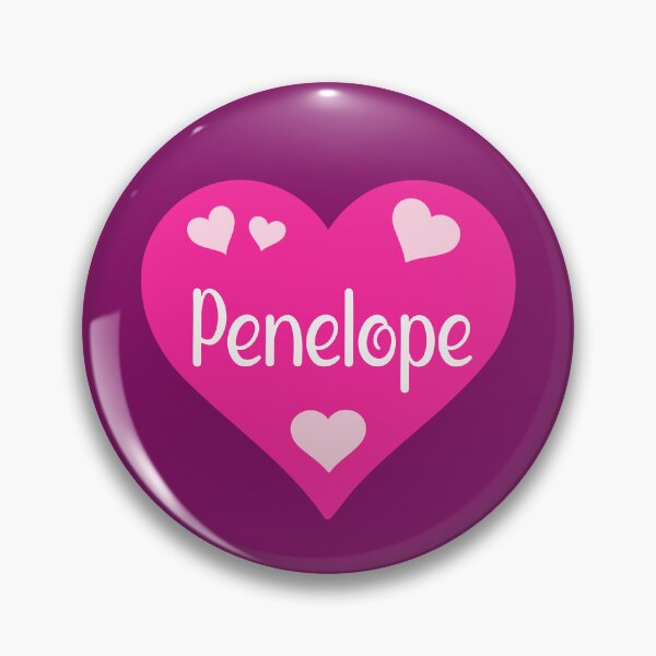 Item preview, Penelope Name Pink Heart  designed and sold by Jeallan Designs.