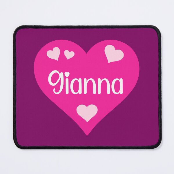 Item preview, Gianna Name Pink Heart  designed and sold by Jeallan Designs.