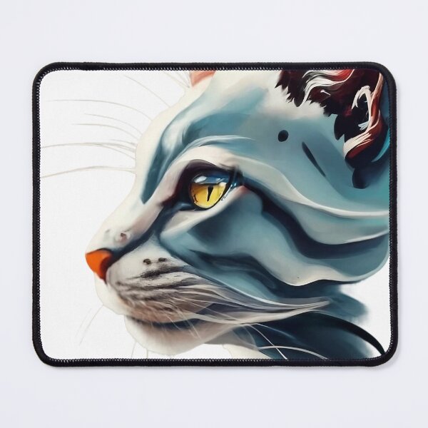 Item preview, An artistic portrait of a cat designed and sold by Aktio Design.