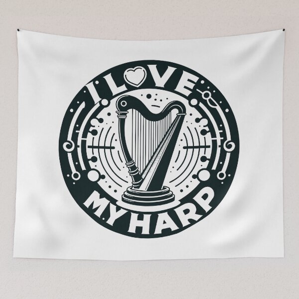 Item preview, I Love My Harp - Harpist designed and sold by TeesYouWant.