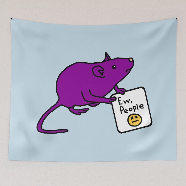 Item preview, Rat Says Ew People designed and sold by ellenhenry.