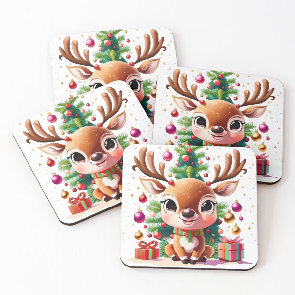 Item preview, Baby reindeer at Christmas designed and sold by Aktio  Design.