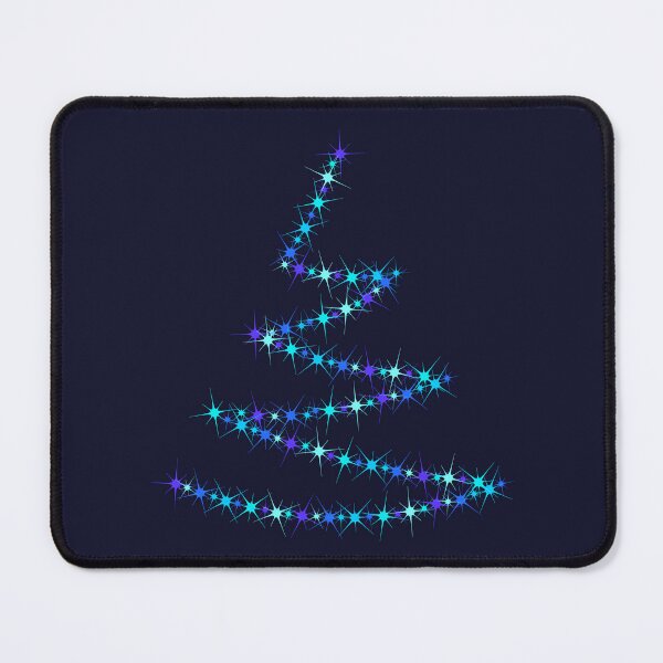 Item preview, Christmas tree. Pattern of bright sparkling magical neon multi-colored particles, sparks and stars shining with special light. designed and sold by NataliaVVV.