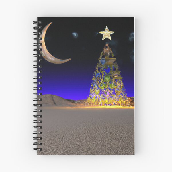 Item preview, Kerstboom en maan in de woestijn designed and sold by Rob de Jong.