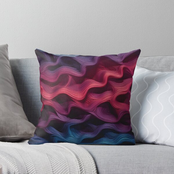 Aperçu de l'œuvre Texture ondulée violette et bleue vibrante créée et vendue par VectorPlace.