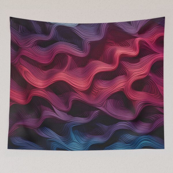 Item preview, Vibrant Purple and Blue Wavy Texture designed and sold by VectorPlace.