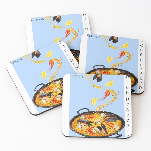Item preview, paella, valencia, food, spain, spanish, rice, red, yellow, flag, love, real, madrid, barcelona, seville, valenciana designed and sold by peachcakecanvas.