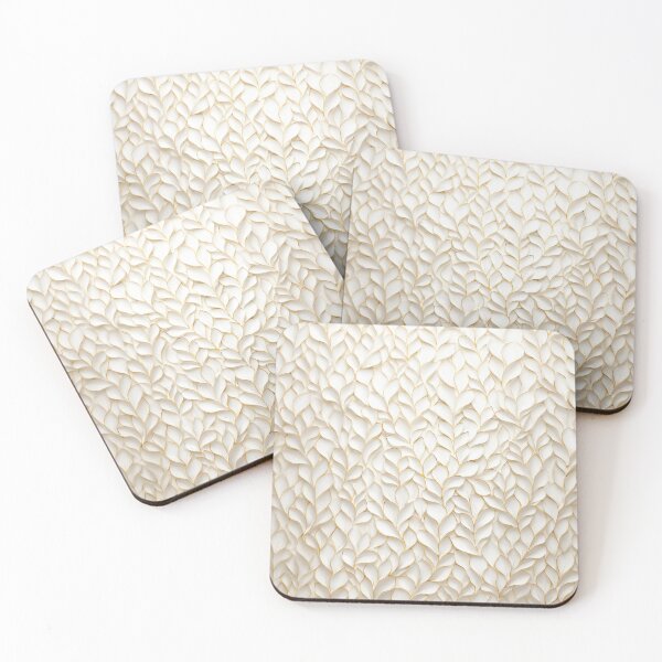 Item preview, Elegant Gold Leaf Pattern, In The Style Of Light White And Gold designed and sold by Vic Torys ☆.