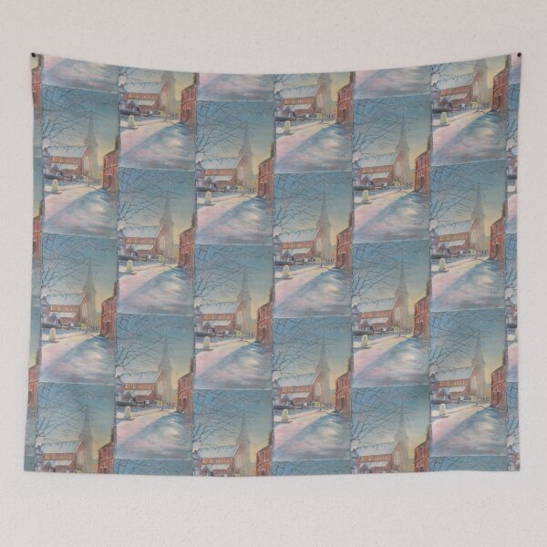 Item preview, Flutter of snow over St Marks designed and sold by LittleLiz.