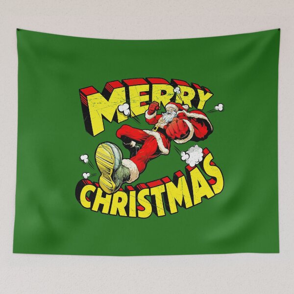 Item preview, Merry Christmas Badass Santa designed and sold by RetroPandora.