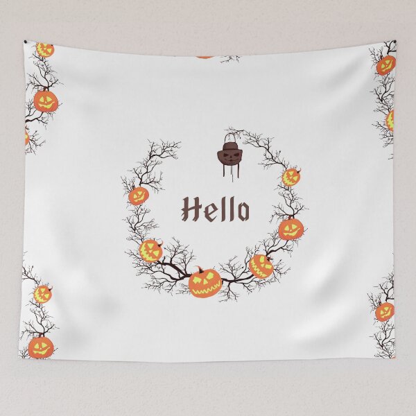Item preview, Decoration of Branch and Pumpkins: Hello Halloween  designed and sold by Anastasiia Yurevych.