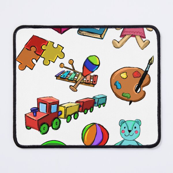 Item preview, colorful icons of children's activities and toys designed and sold by colorfulglee.
