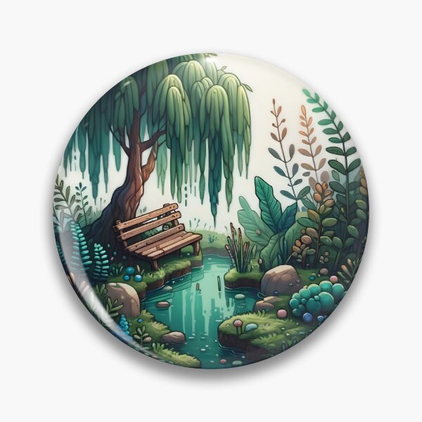 Artikelvorschau, Enchanted Forest Pond Oasis entworfen und verkauft von UmbrellaStudio1.