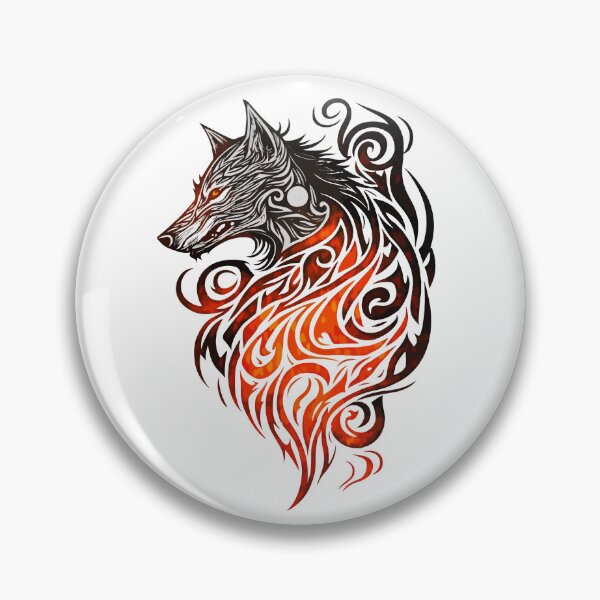 Artikelvorschau, Fenrir Wikingerwolf entworfen und verkauft von PrettyPittie Shop.