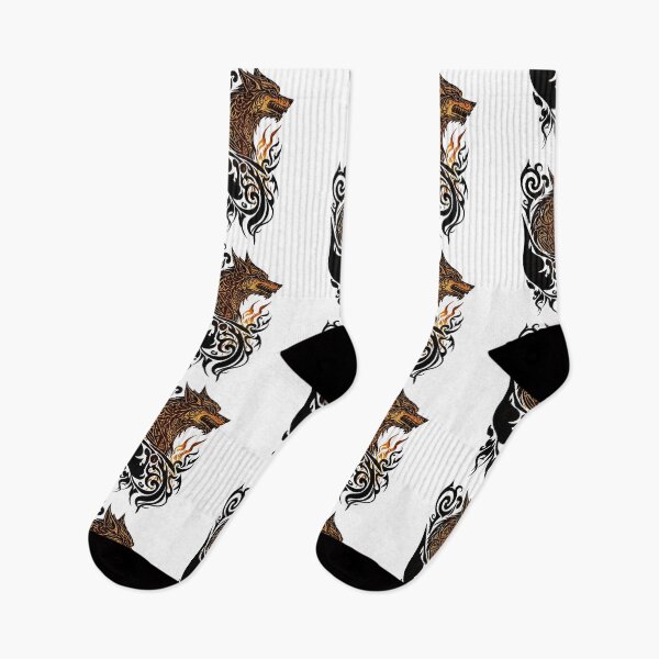 Artikelvorschau, Fenrir Wikingerwolf entworfen und verkauft von PrettyPittie Shop.