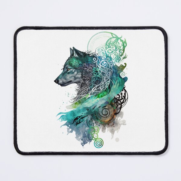 Item preview, Watercolor Viking Wolf designed and sold by PrettyPittie Shop.