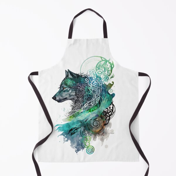 Item preview, Watercolor Viking Wolf designed and sold by PrettyPittie Shop.