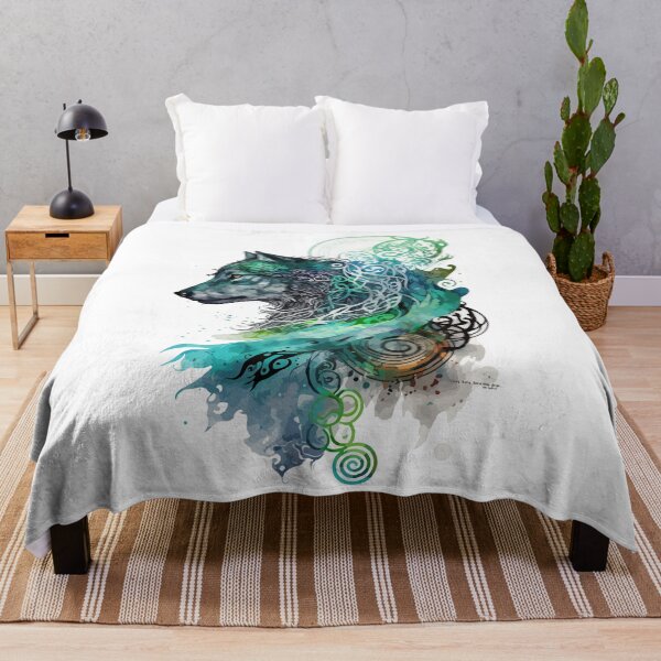 Item preview, Watercolor Viking Wolf designed and sold by PrettyPittie Shop.