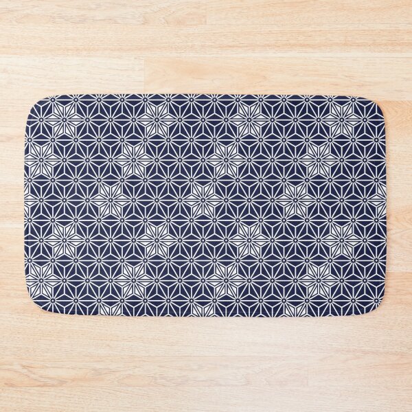 Item preview, Oriental Navy Blue Asanoha Stars Japan Pattern designed and sold by Digital Homestead.