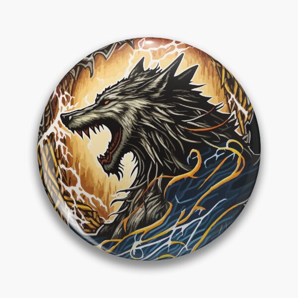 Artikelvorschau, Wikingerwolf Donner entworfen und verkauft von PrettyPittie Shop.
