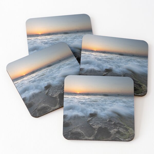 Item preview, Coastal Sunset Serenity - Ocean's Tranquil Evening Glow designed and sold by InbalTurShalom.