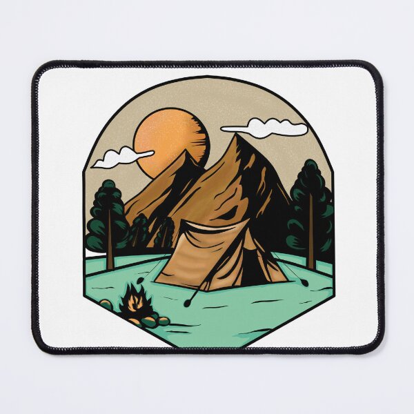 Item preview, camping in a forest designed and sold by misbahsiro.
