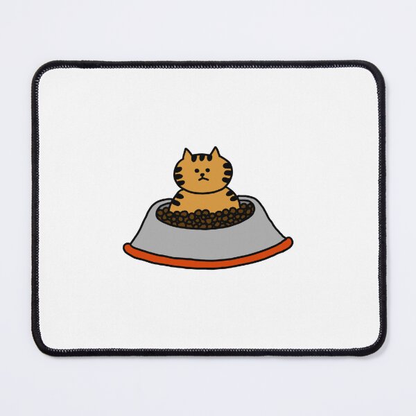 Item preview, a Cat in the feed bowl designed and sold by superbaechoo.