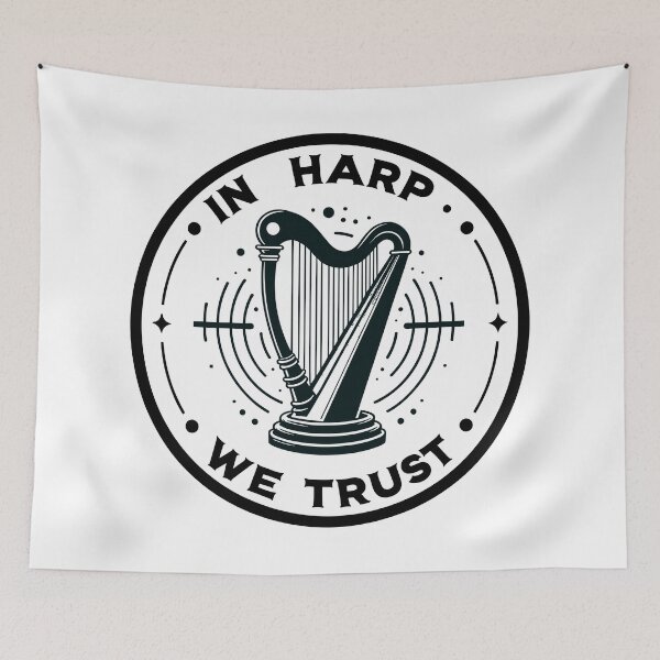 Item preview, In Harp We Trust - Harpist designed and sold by TeesYouWant.