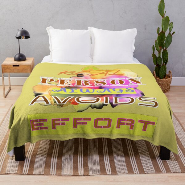 Item preview, A real person always avoids effort word composition on a colorful background designed and sold by SplashTastic.